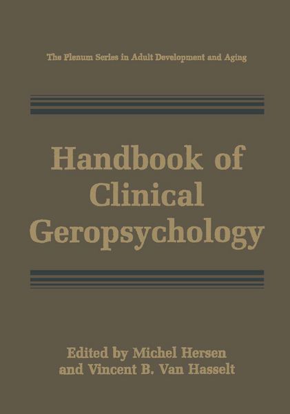 Produktbild: Handbook of Clinical Geropsychology