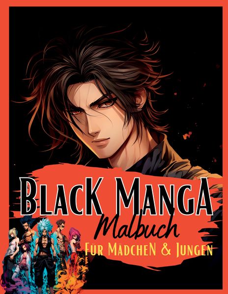 Produktbild: Black Manga Malbuch.