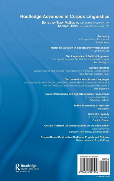 Produktbild: Corpus-Based Contrastive Studies of English and Chinese