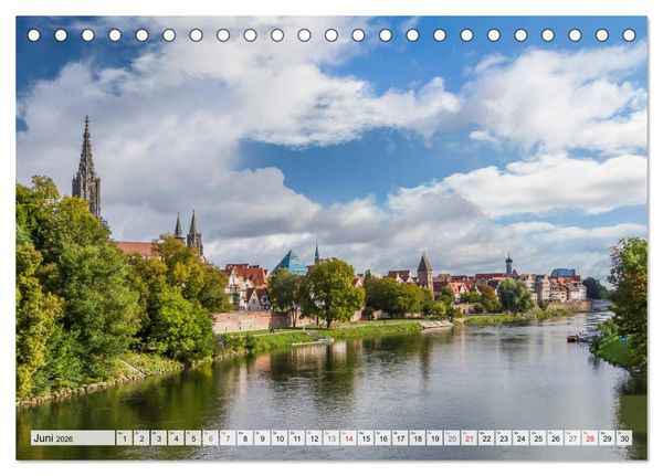 Produktbild: ULM Idyllisches Stadtherz (Tischkalender 2026 DIN A5 quer), CALVENDO Monatskalender