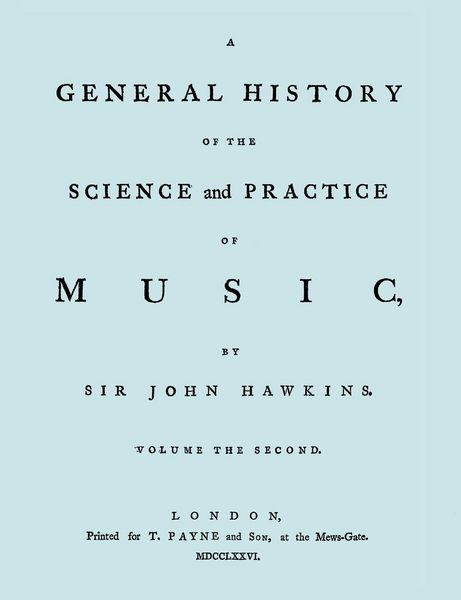 Produktbild: A General History of the Science and Practice of Music. Vol.2 of 5. [Facsimile of 1776 Edition of Vol.2.]