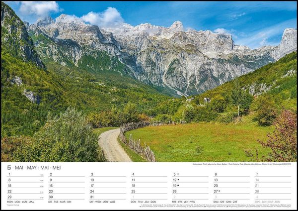 Malerische Wege 2023 - Wand-Kalender - 42x29,7 - Natur