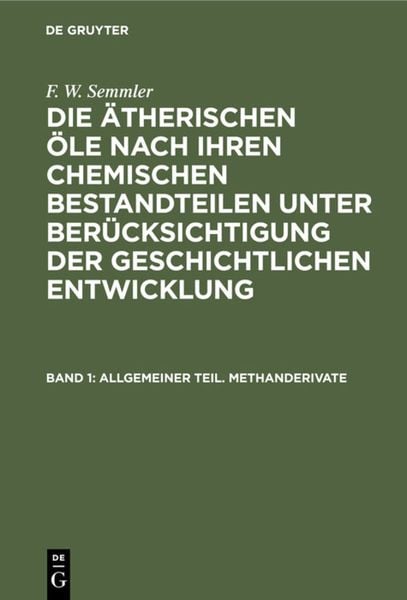 Produktbild: Allgemeiner Teil. Methanderivate