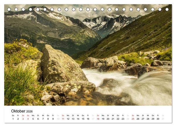 Produktbild: Bergpixel "kreuz und quer durch die Alpen" (Tischkalender 2026 DIN A5 quer), CALVENDO Monatskalender