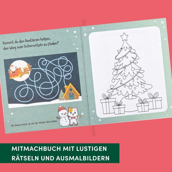 Produktbild: Bastelbox Weihnachten. Mit Anleitungen, Bastelmaterial und Mitmachbuch