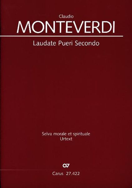 Produktbild: Laudate pueri, Partitur. Band 2