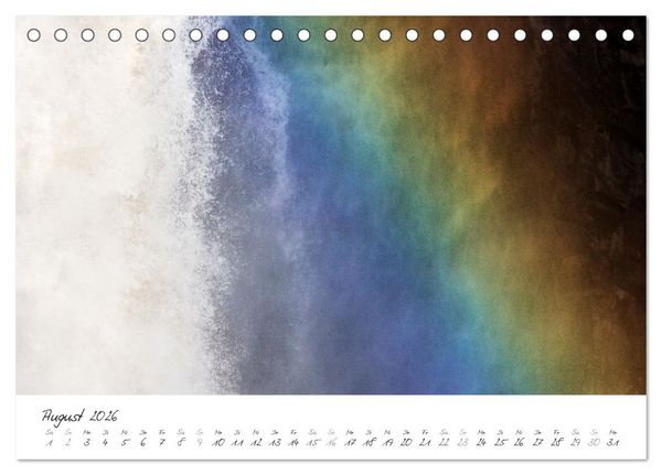 Produktbild: Wasserf&auml;lle klein und gro&szlig; (Tischkalender 2026 DIN A5 quer), CALVENDO Monatskalender
