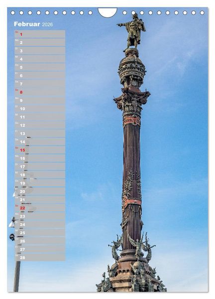 Produktbild: Barcelona - Eine St&auml;dtereise (Wandkalender 2026 DIN A4 hoch), CALVENDO Monatskalender
