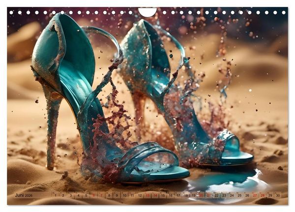 Produktbild: High Heels in Szene gesetzt (Wandkalender 2026 DIN A4 quer), CALVENDO Monatskalender