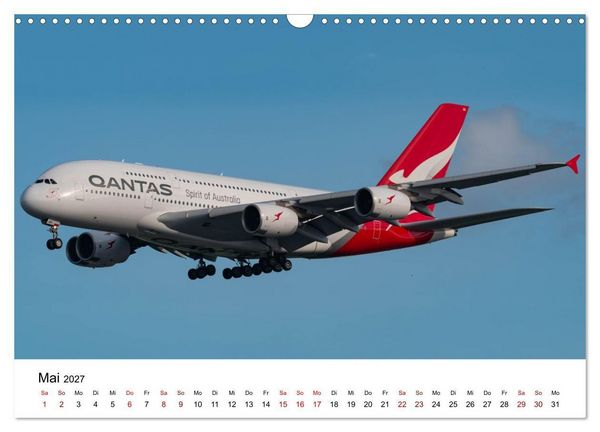 Produktbild: Airbus A380 - K&ouml;nig der L&uuml;fte (Wandkalender 2027 DIN A3 quer), CALVENDO Monatskalender