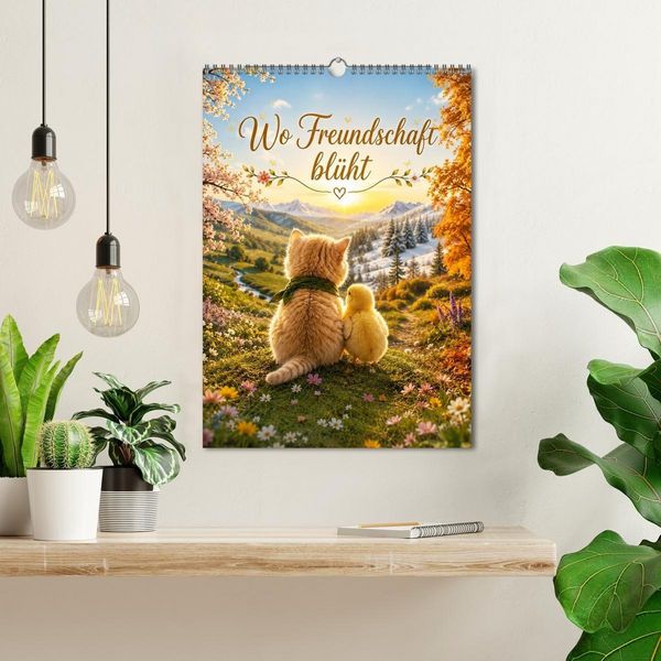 Produktbild: Wo Freundschaft bl&uuml;ht (Wandkalender 2027 DIN A3 hoch), CALVENDO Monatskalender