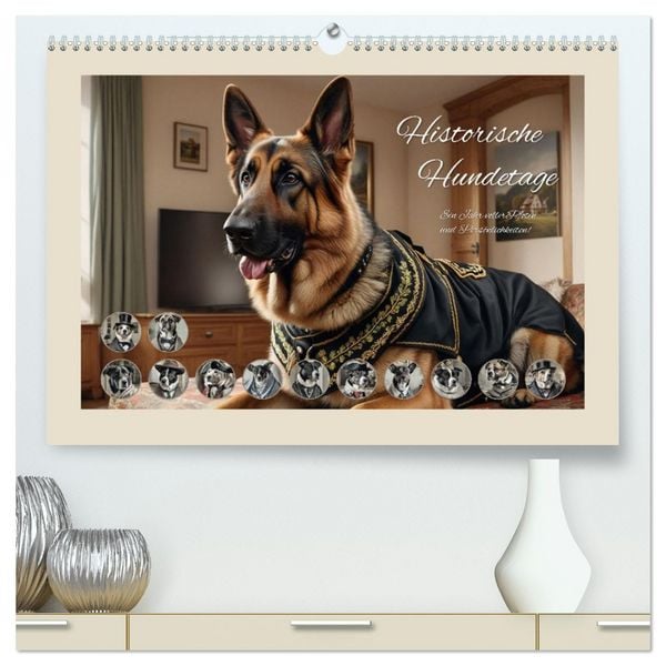 Produktbild: Historische Hundetage (hochwertiger Premium Wandkalender 2026 DIN A2 quer), Kunstdruck in Hochglanz