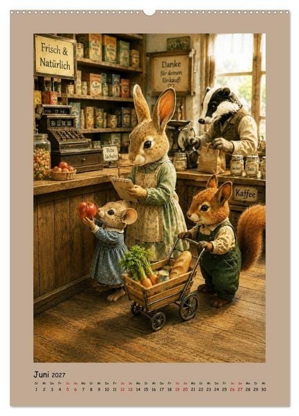Produktbild: Das kleine Walddorf (hochwertiger Premium Wandkalender 2027 DIN A2 hoch), Kunstdruck in Hochglanz
