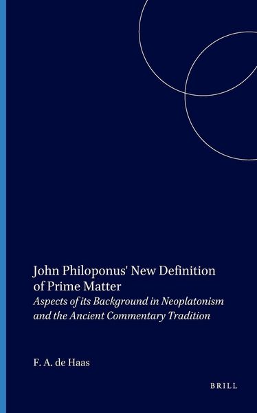 Produktbild: John Philoponus' New Definition of Prime Matter