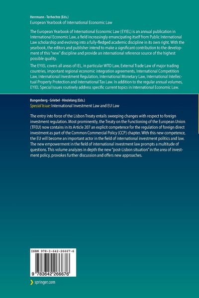 Produktbild: International Investment Law and EU Law