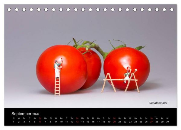 Produktbild: Tomatenmaler ... und andere Mini-Welten (Tischkalender 2026 DIN A5 quer), CALVENDO Monatskalender