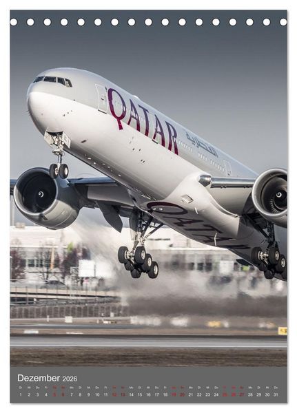 Produktbild: Flugzeuge aus aller Welt (Tischkalender 2026 DIN A5 hoch), CALVENDO Monatskalender