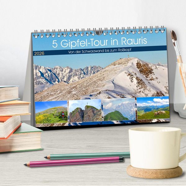 Produktbild: 5 Gipfel-Tour in Rauris (Tischkalender 2026 DIN A5 quer), CALVENDO Monatskalender