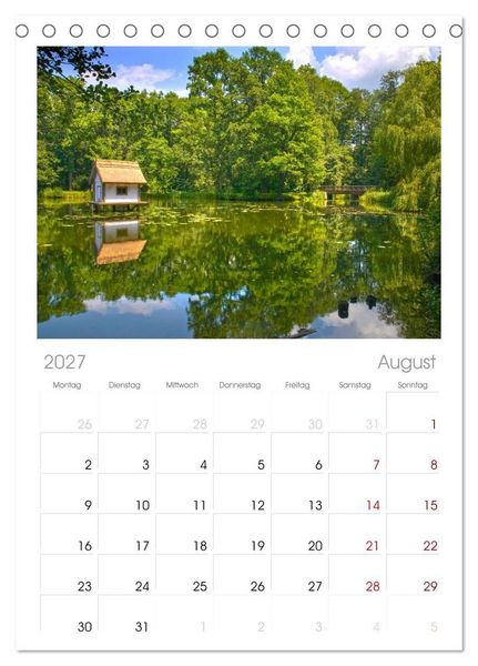 Produktbild: Tischplaner 2027 - Spreewald Natur und Kulturlandschaft (A5 Tischkalender zum Aufstellen) CALVENDO