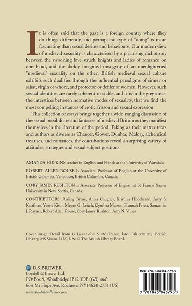 Produktbild: Sexual Culture in the Literature of Medieval Britain