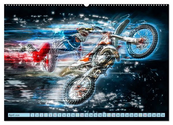 Produktbild: Motocross - extrem cool (Wandkalender 2026 DIN A2 quer), CALVENDO Monatskalender