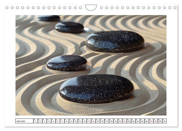 Produktbild: Augenmeditation im Zen Garten (Wandkalender 2026 DIN A4 quer), CALVENDO Monatskalender