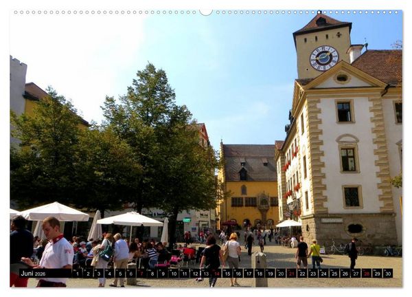 Produktbild: REGENSBURG - urbanes Leben (hochwertiger Premium Wandkalender 2026 DIN A2 quer), Kunstdruck in Hochglanz