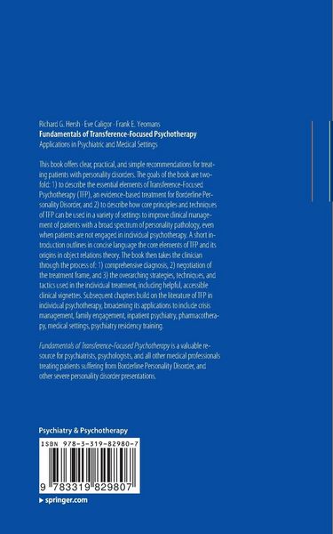 Produktbild: Fundamentals of Transference-Focused Psychotherapy
