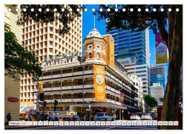 Produktbild: Brisbane Stadtansichten (Tischkalender 2026 DIN A5 quer), CALVENDO Monatskalender
