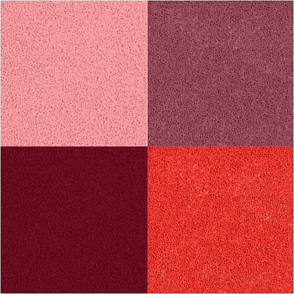Produktbild: Creativ Company Stempelkissen, H 2 cm, Gr&ouml;&szlig;e 3,5x3,5 cm, Pfirsich, Pink, Hellrosa, Dunkelrosa, 4 Stk