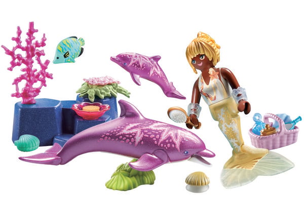 Produktbild: PLAYMOBIL 71501 Meerjungfrau mit Delfinen