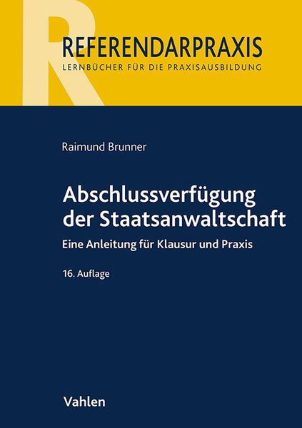 Produktbild: Abschlussverf&uuml;gung der Staatsanwaltschaft