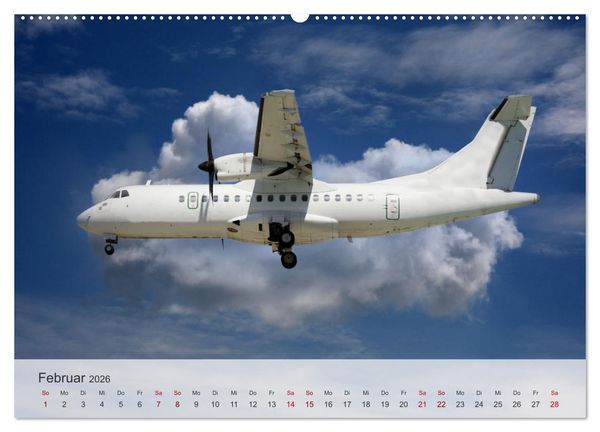 Produktbild: Flugzeuge &uuml;ber den Wolken (hochwertiger Premium Wandkalender 2026 DIN A2 quer), Kunstdruck in Hochglanz