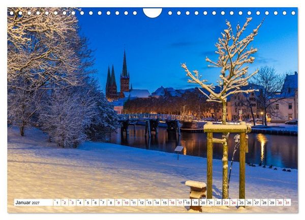 Produktbild: L&uuml;beck &ndash; Poetische Ansichten (Wandkalender 2027 DIN A4 quer), CALVENDO Monatskalender