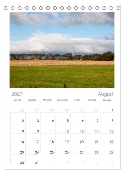 Produktbild: Tischplaner 2027 - F&ouml;hr 2027. Portr&auml;t einer Insel (A5 Tischkalender zum Aufstellen) CALVENDO