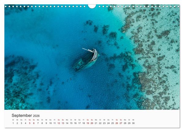 Produktbild: Malediven - Die sch&ouml;nsten Str&auml;nde der Welt. (Wandkalender 2026 DIN A3 quer), CALVENDO Monatskalender