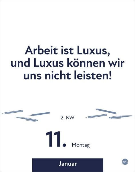 Produktbild: Die besten Spr&uuml;che f&uuml;r lange B&uuml;rotage Tagesabrei&szlig;kalender 2027