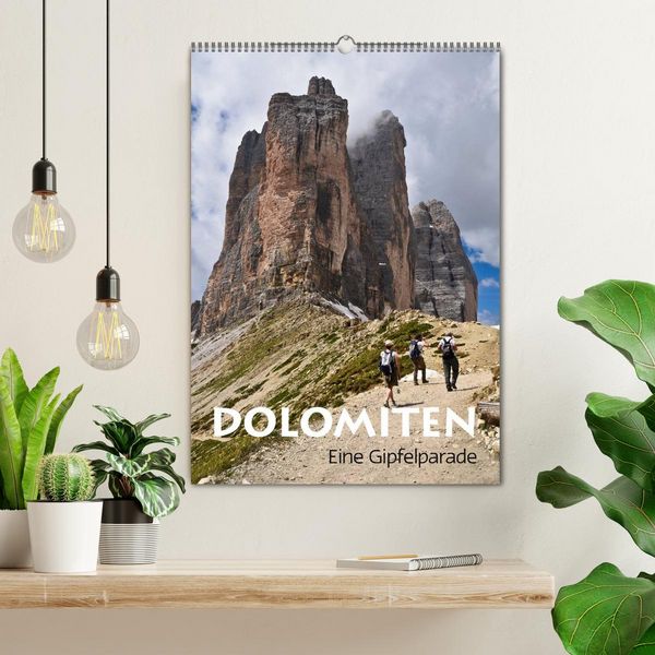 Produktbild: Dolomiten &ndash; Eine Gipfelparade (Wandkalender 2026 DIN A2 hoch), CALVENDO Monatskalender