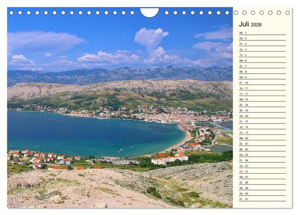 Produktbild: Kroatien (Wandkalender 2026 DIN A4 quer), CALVENDO Monatskalender