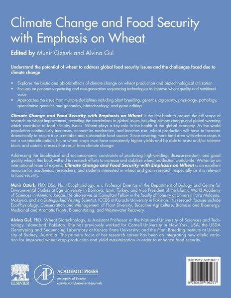 Produktbild: Climate Change and Food Security with Emphasis on Wheat
