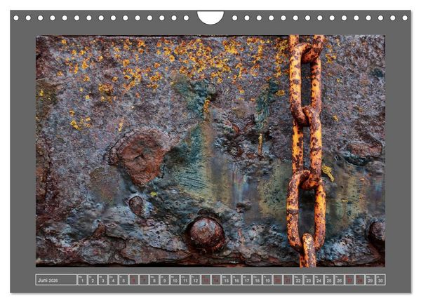 Produktbild: Rost - &Auml;sthetik der Verg&auml;nglichkeit (Wandkalender 2026 DIN A4 quer), CALVENDO Monatskalender