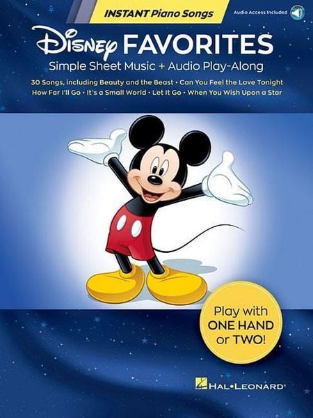 Produktbild: Disney Favorites - Instant Piano Songs Book/Online Audio