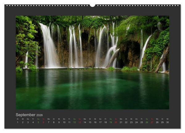 Produktbild: FALLENDE WASSER (Wandkalender 2026 DIN A2 quer), CALVENDO Monatskalender