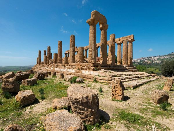 Produktbild: CALVENDO Puzzle Hera-Tempel im Tal der Tempel bei Agrigento | 1000 Teile Lege-Gr&ouml;&szlig;e 64x48cm Foto-Puzzle f&uuml;r gl&uuml;ckliche Stunden