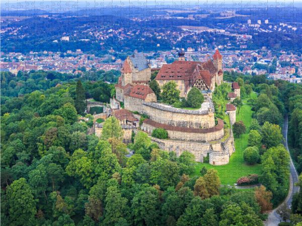 Produktbild: CALVENDO Puzzle Coburger Burgen und Schl&ouml;sser aus der Luft 1000 Teile Lege-Gr&ouml;&szlig;e 64 x 48 cm Foto-Puzzle Bild von Val Thoermer