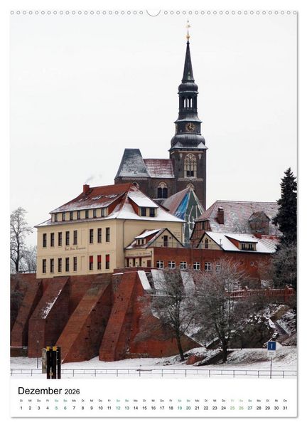 Produktbild: Tangerm&uuml;nde - Stadt an der Elbe (hochwertiger Premium Wandkalender 2026 DIN A2 hoch), Kunstdruck in Hochglanz