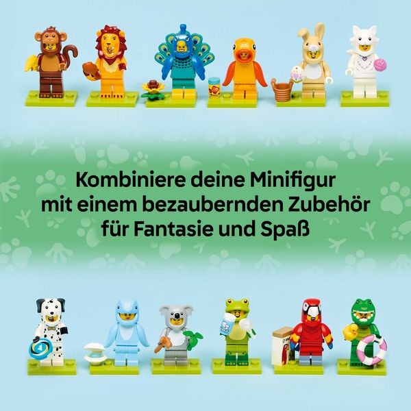 Produktbild: LEGO 71051 Minifiguren Tiere Serie 28, Spielzeug f&uuml;r Kinder ab 6 Jahre