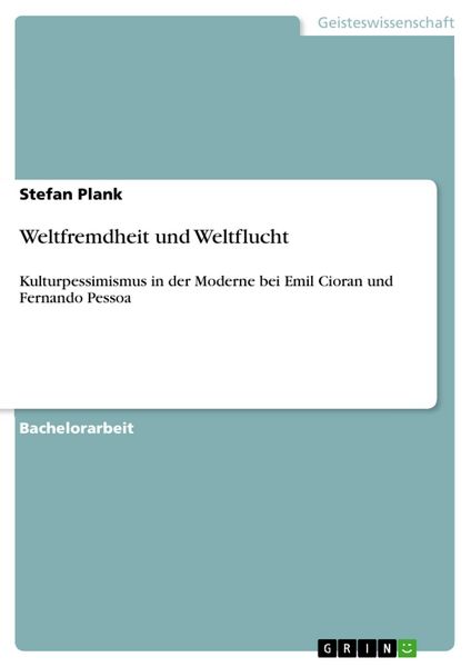Produktbild: Weltfremdheit und Weltflucht