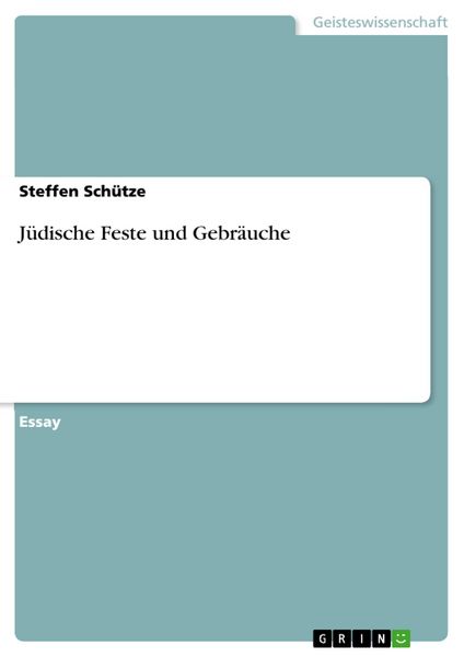 Produktbild: J&uuml;dische Feste und Gebr&auml;uche