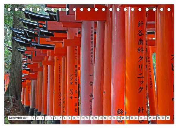 Produktbild: Japan Gl&uuml;cksbringer (Tischkalender 2027 DIN A5 quer), CALVENDO Monatskalender